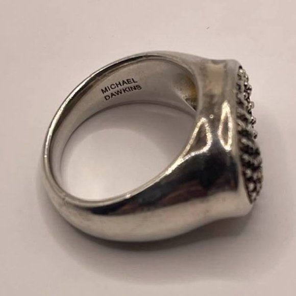 Michael Dawkins - designer wave ring - silver - men or women - size 10 - Picture 11 of 15